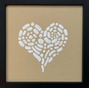 15x15cm Tusj - Hjerte 5