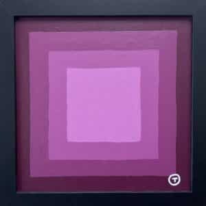 20x20cm Akryl Maleri - Abstrakt 3a