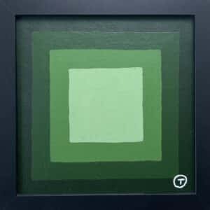 20x20cm Akryl Maleri - Abstrakt 3c