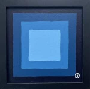 20x20cm Akryl Maleri - Abstrakt 3e