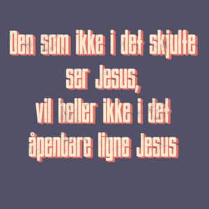 20x20cm Aluminiums Trykk - Ligne Jesus